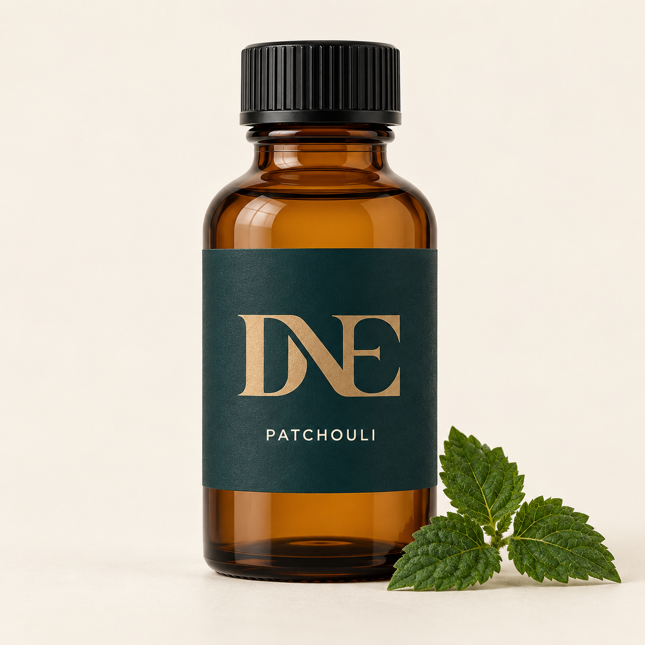DNE Patchouli — illustrative packaging